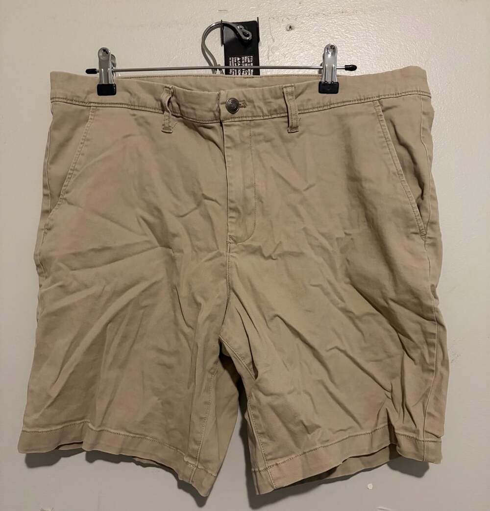 Member's Mark Men's Everyday Flat Front Twill Khaki Shorts Size 38